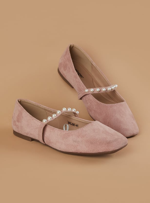 GINGER Embellished Ballerinas