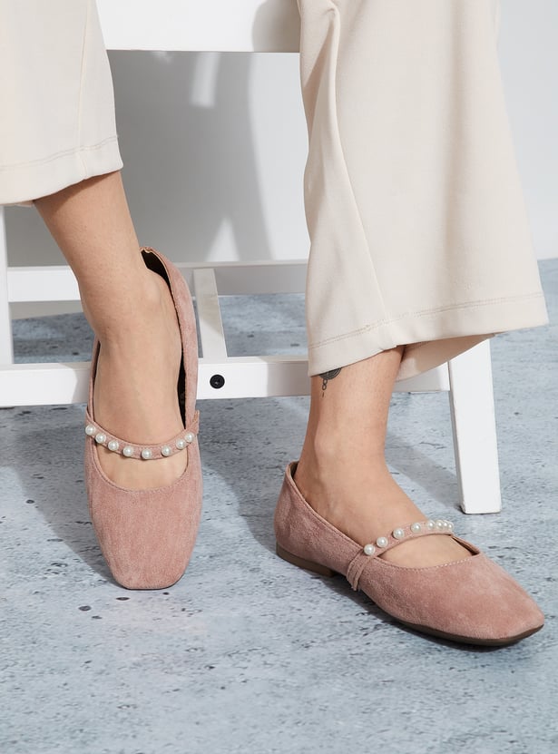 GINGER Embellished Ballerinas