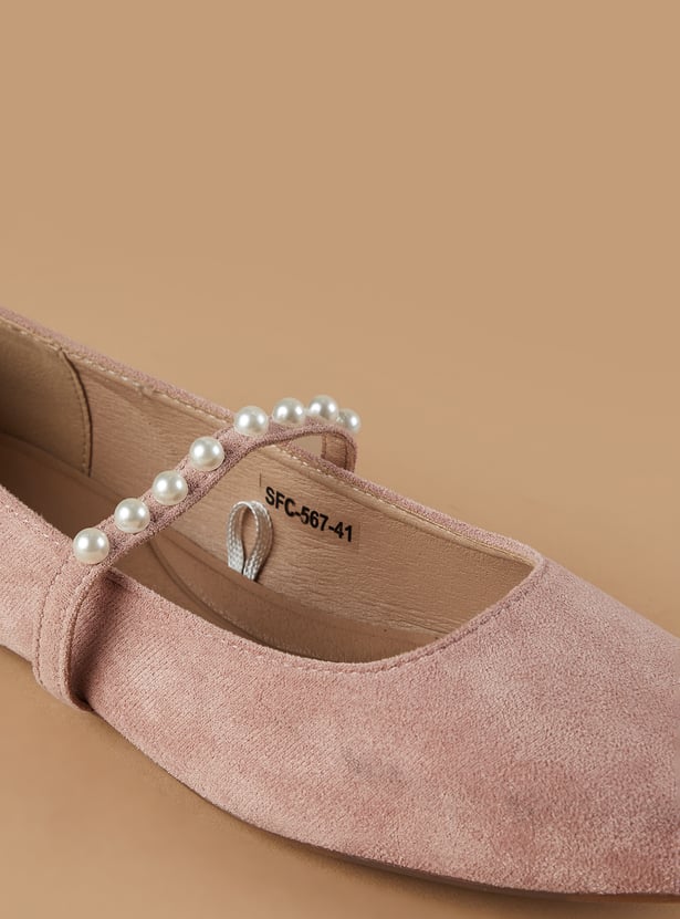 GINGER Embellished Ballerinas