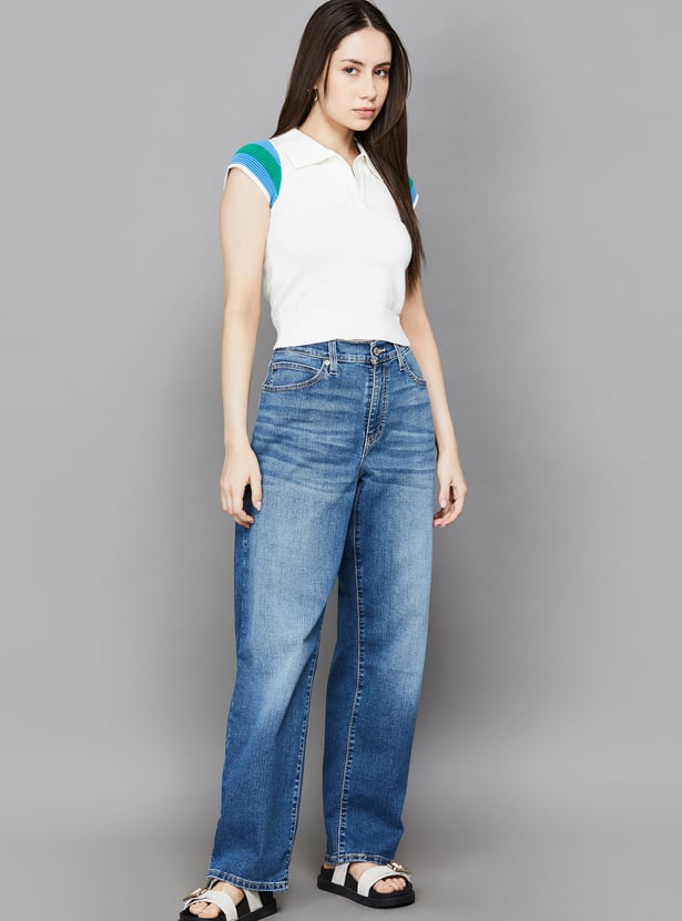 LEVI'S Solid Baggy Fit Jeans