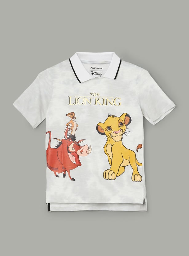 FAME FOREVER Boys Lion King Polo T-shirt