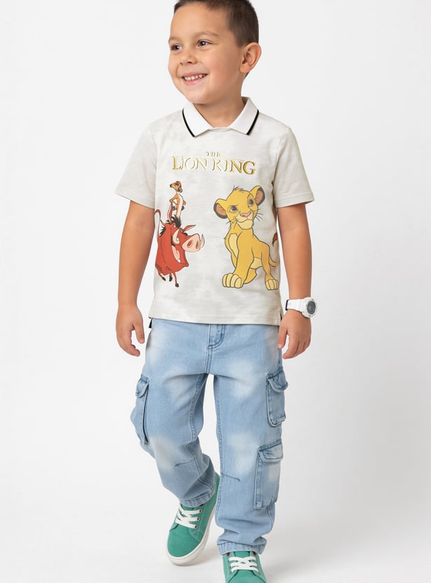 FAME FOREVER Boys Lion King Polo T-shirt