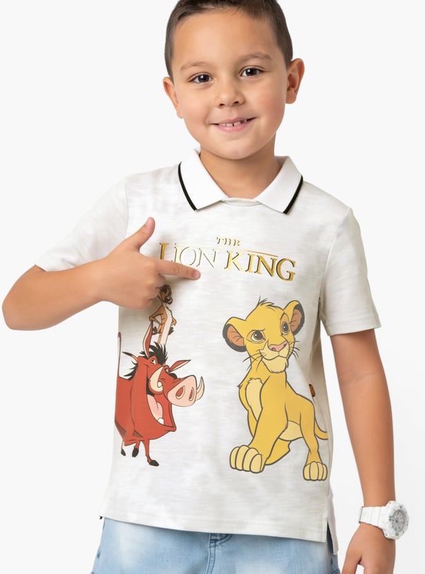 FAME FOREVER Boys Lion King Polo T-shirt