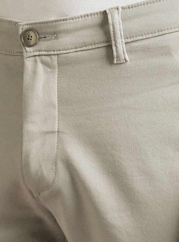 LP SPORT Solid Slim Tapered Trousers