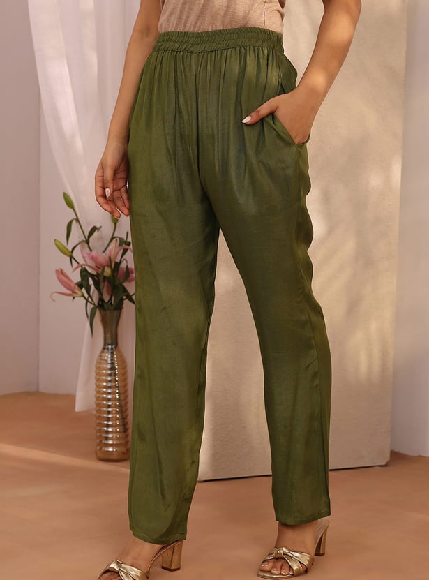 LIBAS Floral Print Palazzo Kurta Set