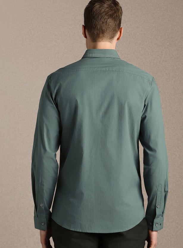 LOUIS PHILIPPE Textured Slim Fit Formal Shirt