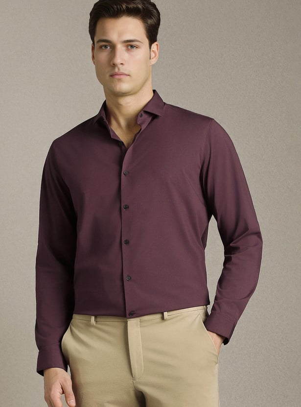 LOUIS PHILIPPE Solid Slim Fit Formal Shirt