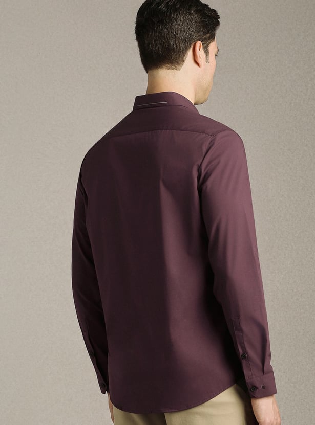 LOUIS PHILIPPE Solid Slim Fit Formal Shirt
