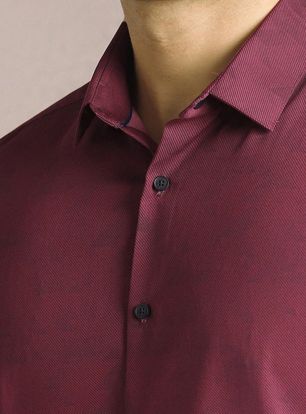 LOUIS PHILIPPE Textured Slim Fit Formal Shirt