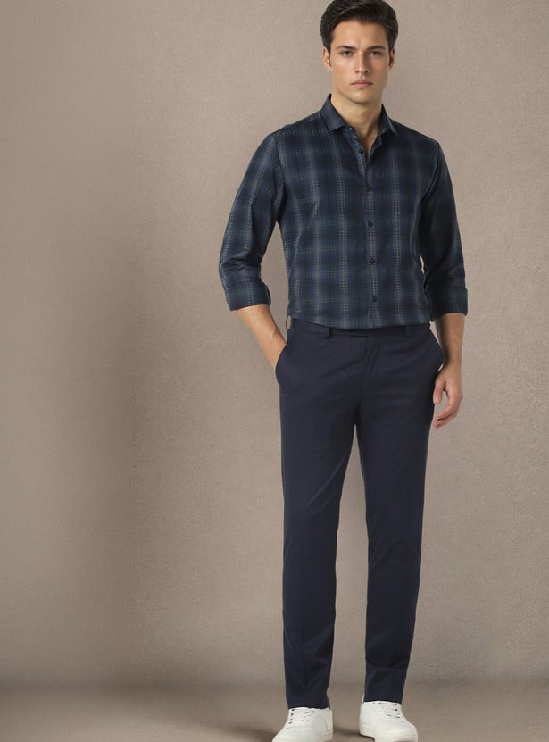 LOUIS PHILIPPE Textured Slim Fit Formal Shirt