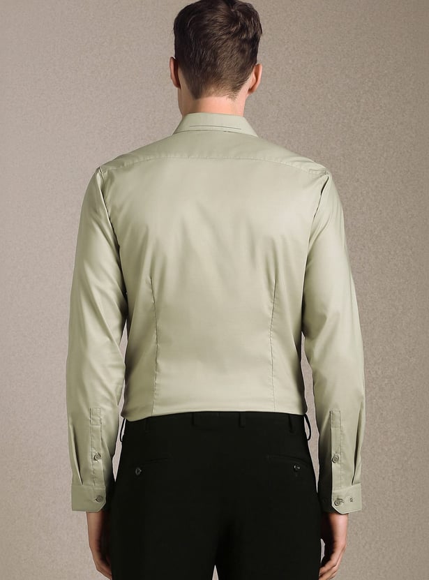 LOUIS PHILIPPE Solid Super Slim Fit Formal Shirt