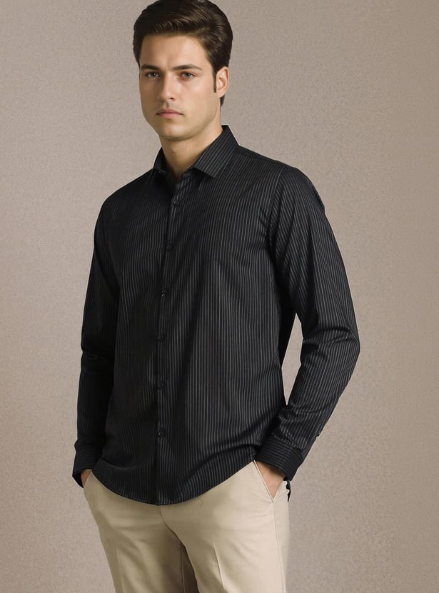 LOUIS PHILIPPE Striped Super Slim Formal Shirt