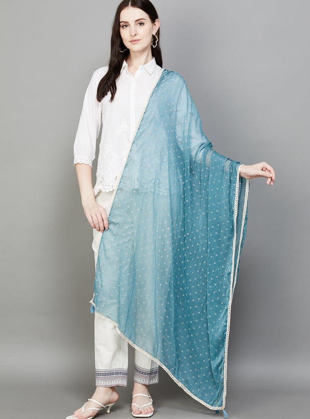 SPAN Embossed Print Dupatta