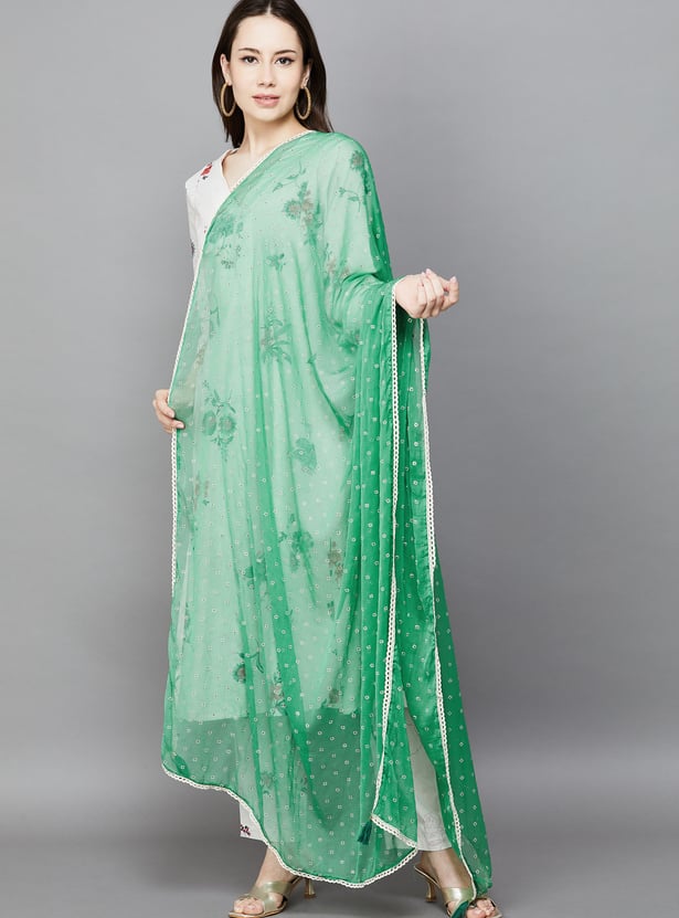 SPAN Floral Print Dupatta