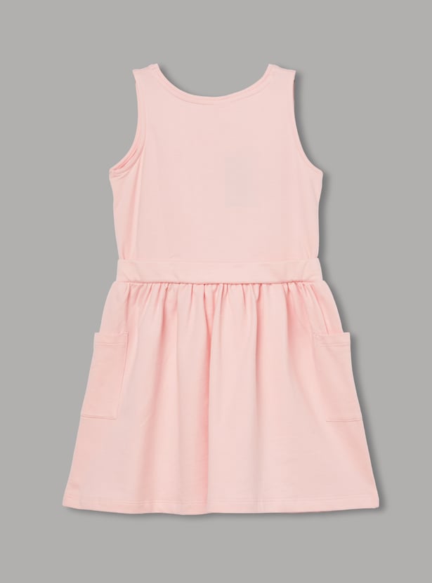 FAME FOREVER Girls Stitch and Angel Dress with T-shirt