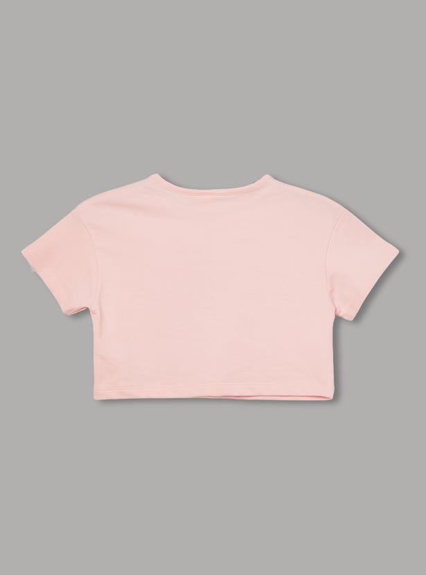 FAME FOREVER Girls Stitch and Angel Dress with T-shirt