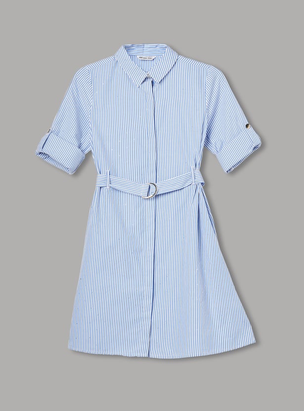 FAME FOREVER Girls Striped Dress
