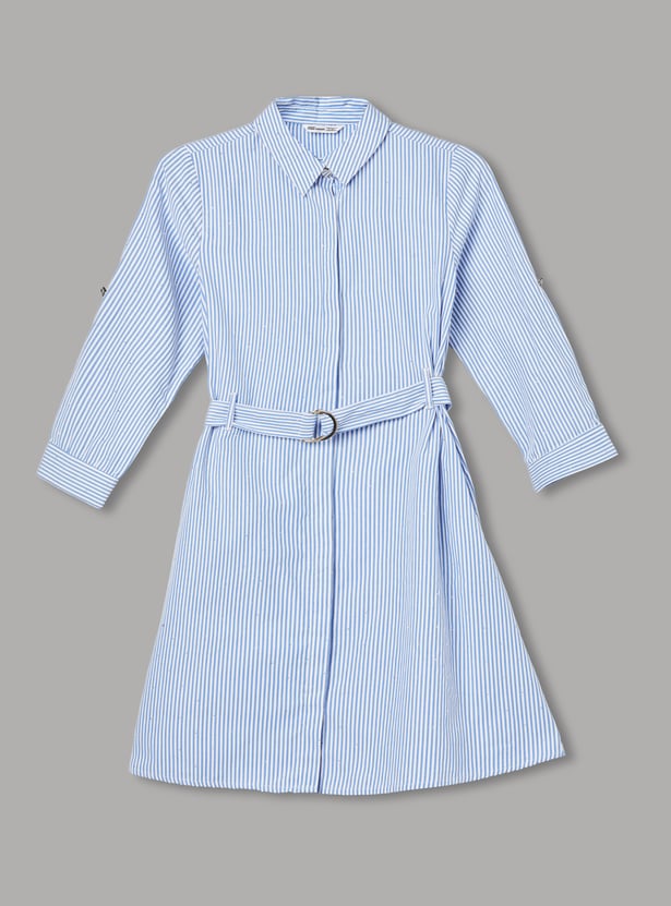 FAME FOREVER Girls Striped Dress
