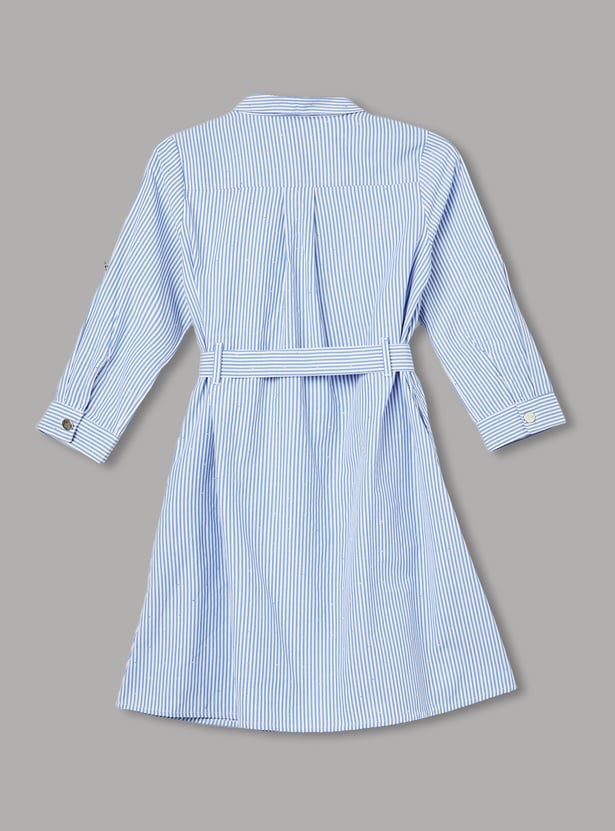FAME FOREVER Girls Striped Dress