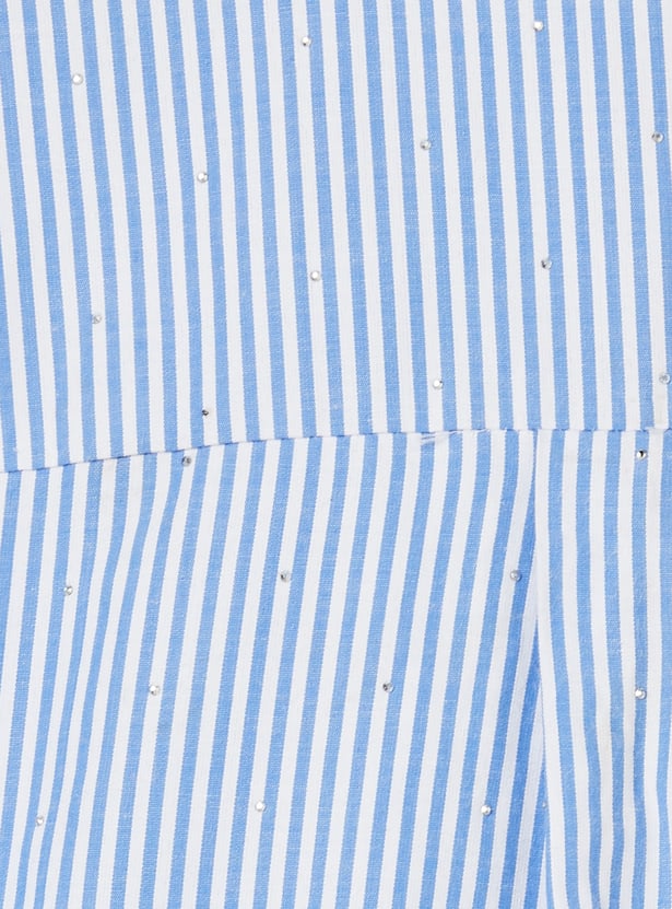 FAME FOREVER Girls Striped Dress