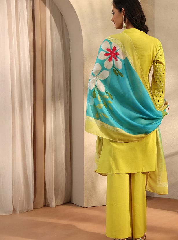 LIBAS Embroidered Kurta Set