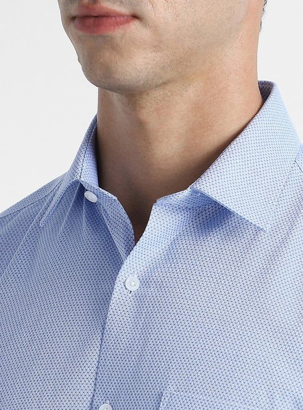 VAN HEUSEN Textured Regular Fit Formal Shirt