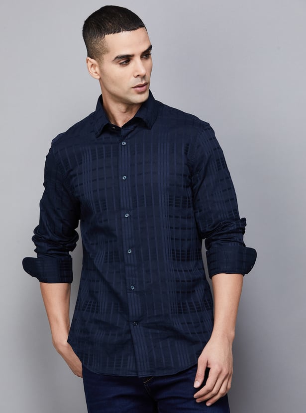 RARE RABBIT Checked Regular Fit Shirt