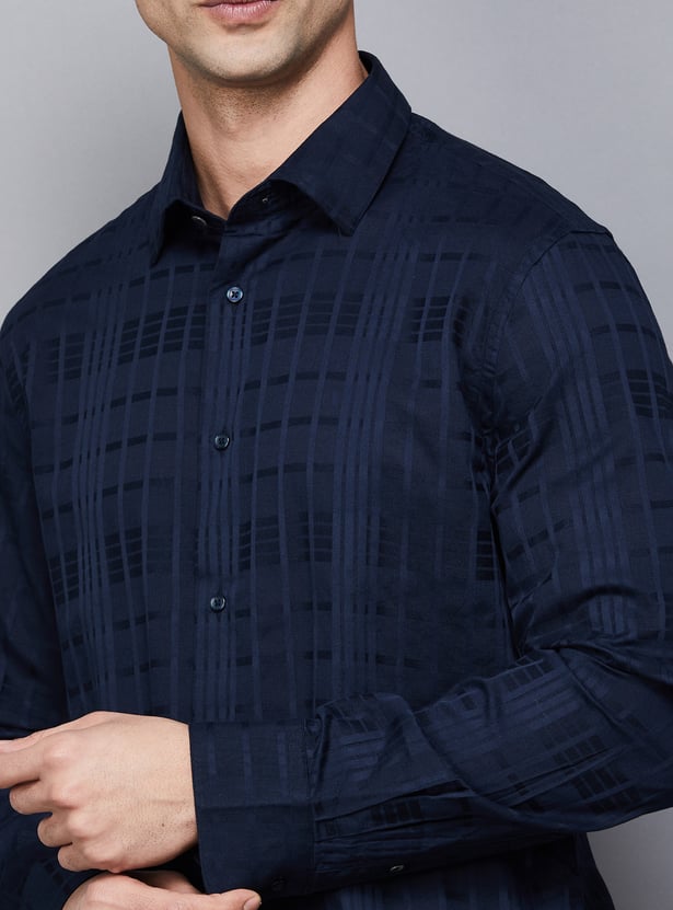 RARE RABBIT Checked Regular Fit Shirt