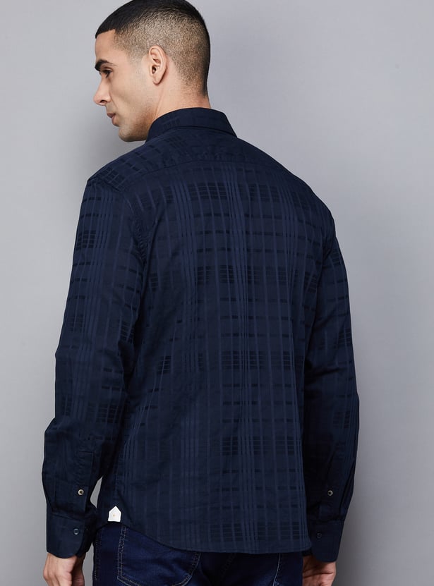 RARE RABBIT Checked Regular Fit Shirt