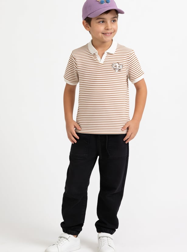 FAME FOREVER Boys Medium Wash Jogger Jeans