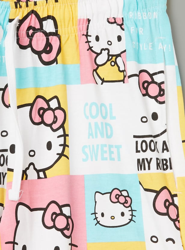 KIDSVILLE Girls Hello Kitty Print Shorts