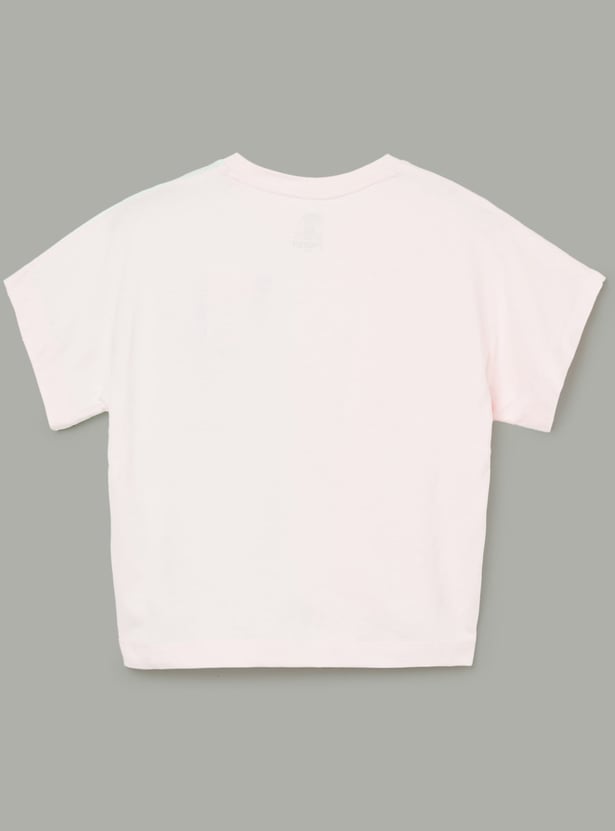 KIDSVILLE Girls Frozen Print T-shirt