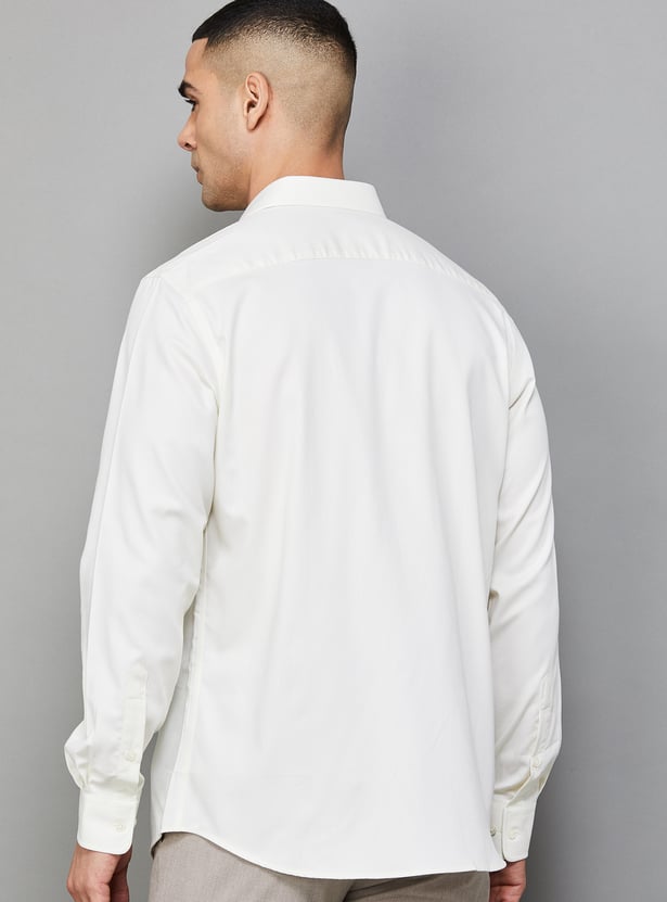 PARK AVENUE Solid Regular Fit Formal Shirt