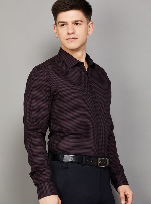 PARK AVENUE Woven Slim Fit Formal Shirt