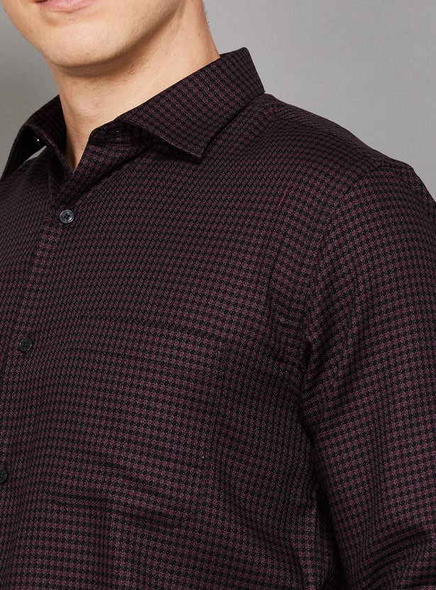 PARK AVENUE Woven Slim Fit Formal Shirt