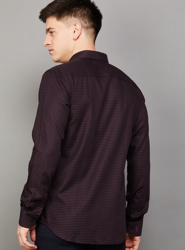 PARK AVENUE Woven Slim Fit Formal Shirt
