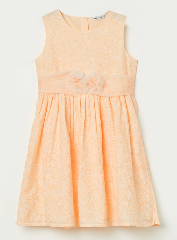 FAME FOREVER Girls Floral Print Dress