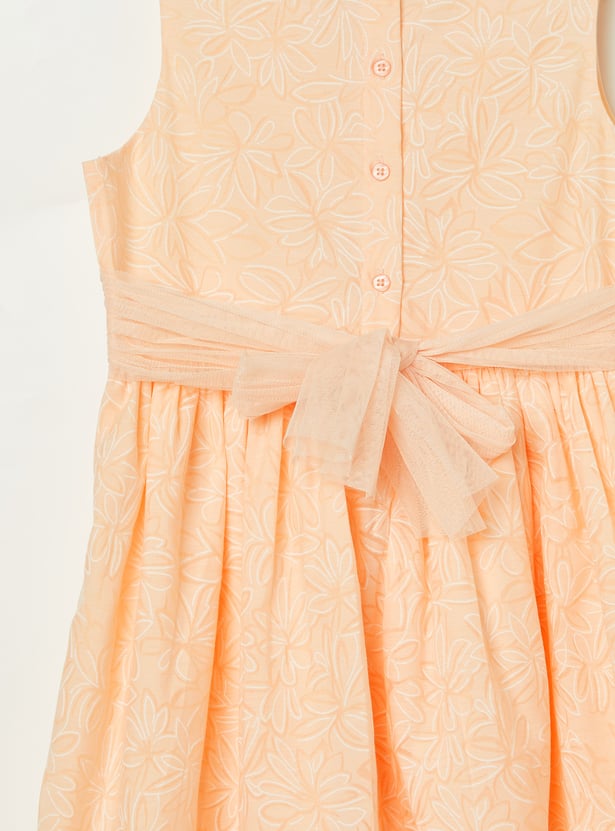 FAME FOREVER Girls Floral Print Dress