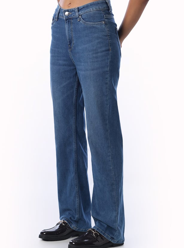 ONLY Solid Straight Fit Jeans