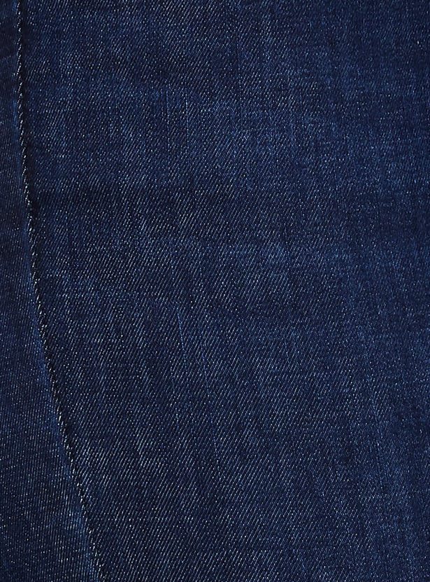 KRAUS Solid Mini Flared Jeans