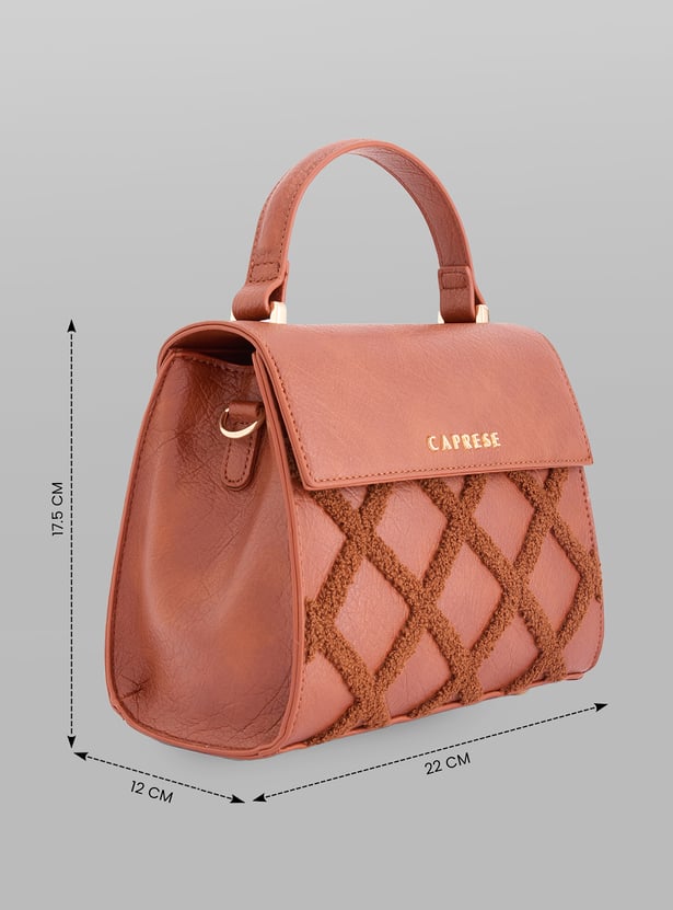 CAPRESE Textured Handheld Bag