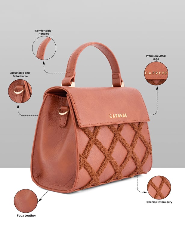 CAPRESE Textured Handheld Bag