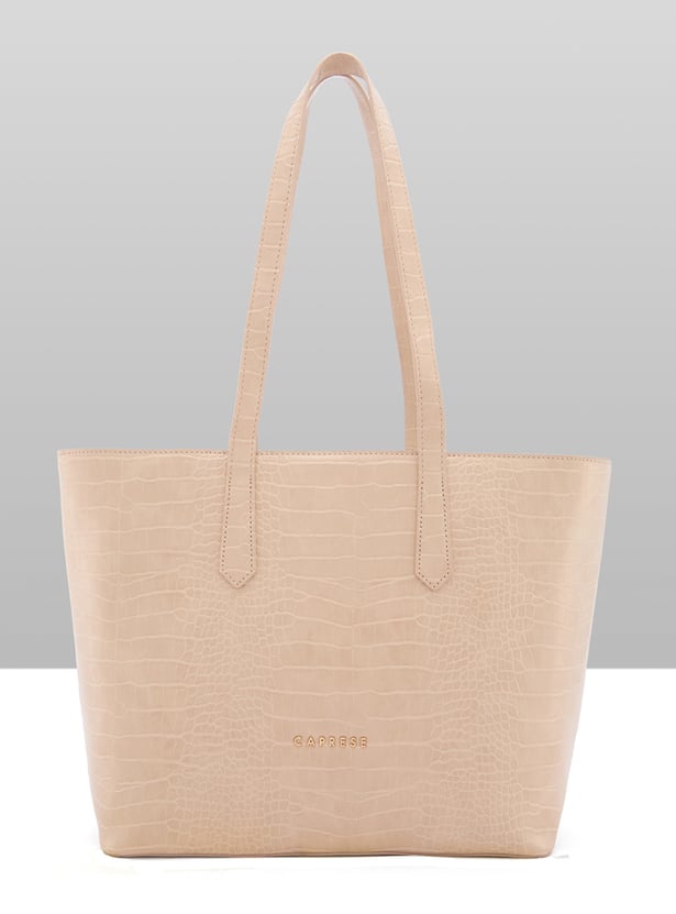 CAPRESE Aza Croc Textured Shoulder Bag with Pouch