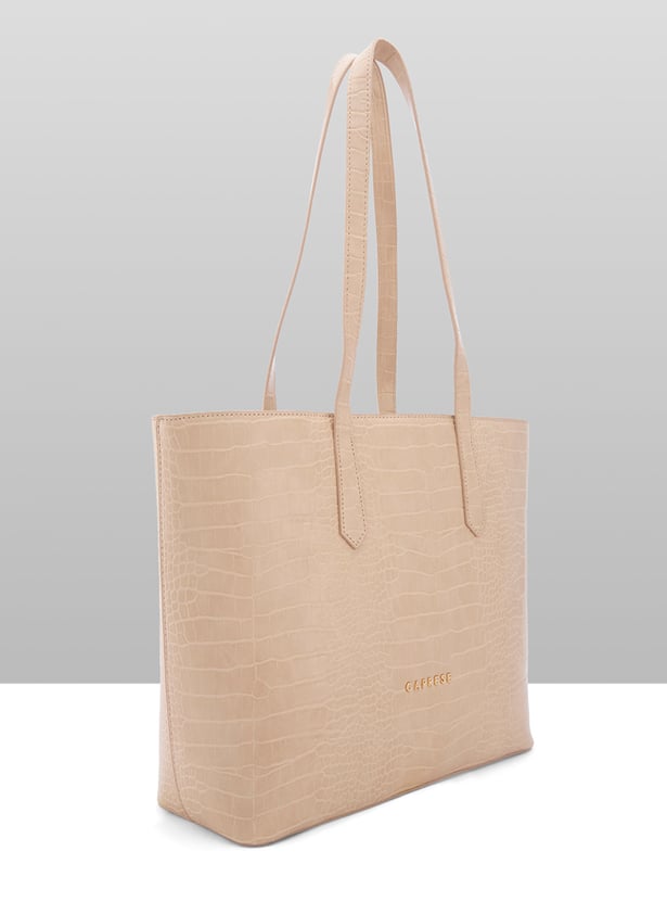 CAPRESE Aza Croc Textured Shoulder Bag with Pouch
