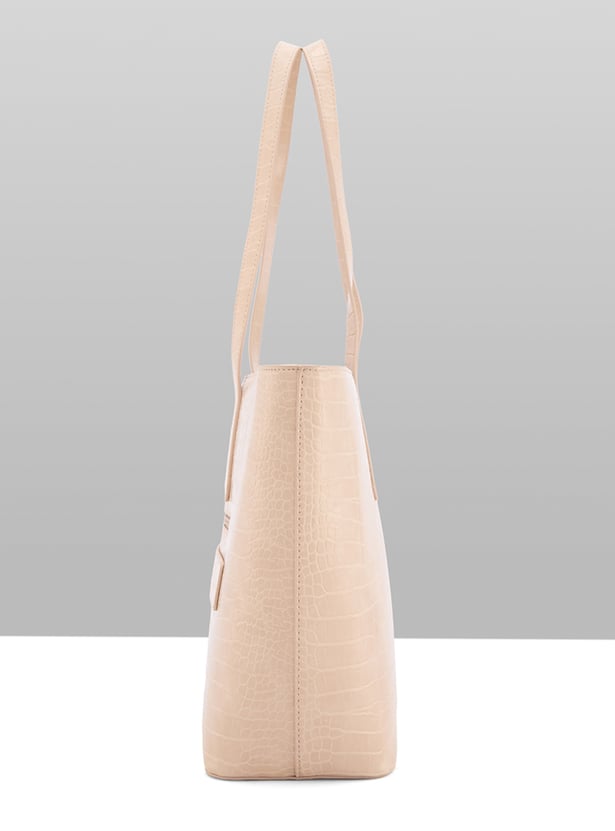CAPRESE Aza Croc Textured Shoulder Bag with Pouch