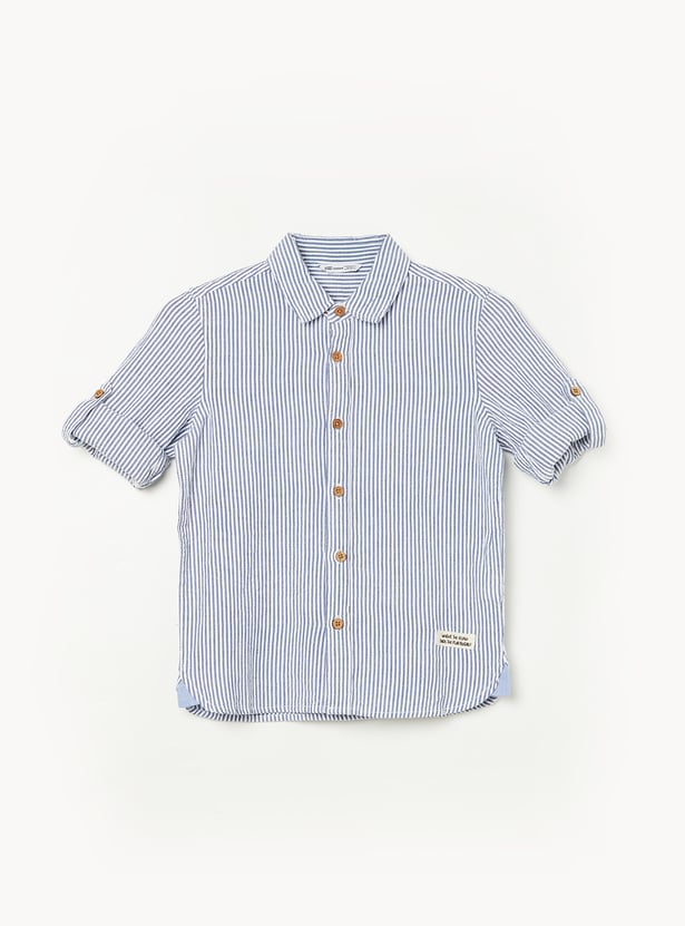 FAME FOREVER Boys Striped Shirts