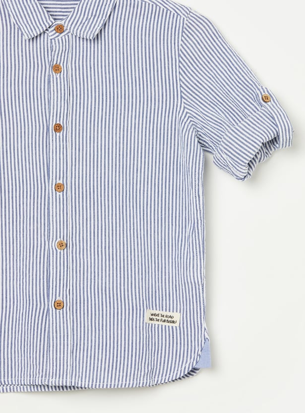 FAME FOREVER Boys Striped Shirts