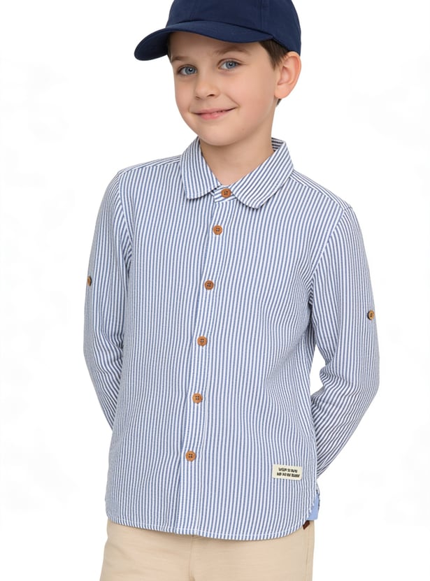 FAME FOREVER Boys Striped Shirts
