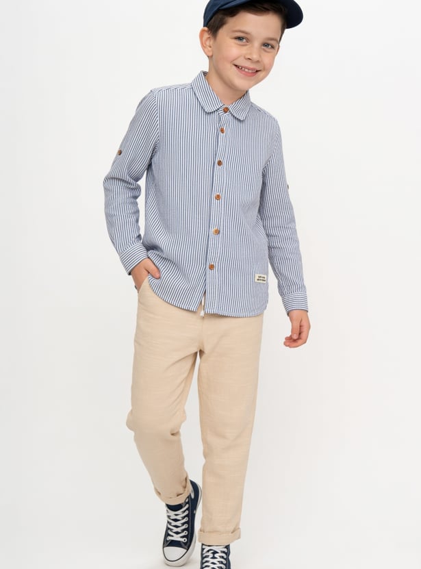 FAME FOREVER Boys Striped Shirts