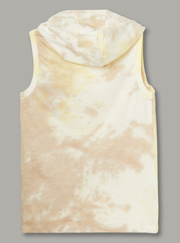 FAME FOREVER Boys Tie & Dye Hooded T-shirt